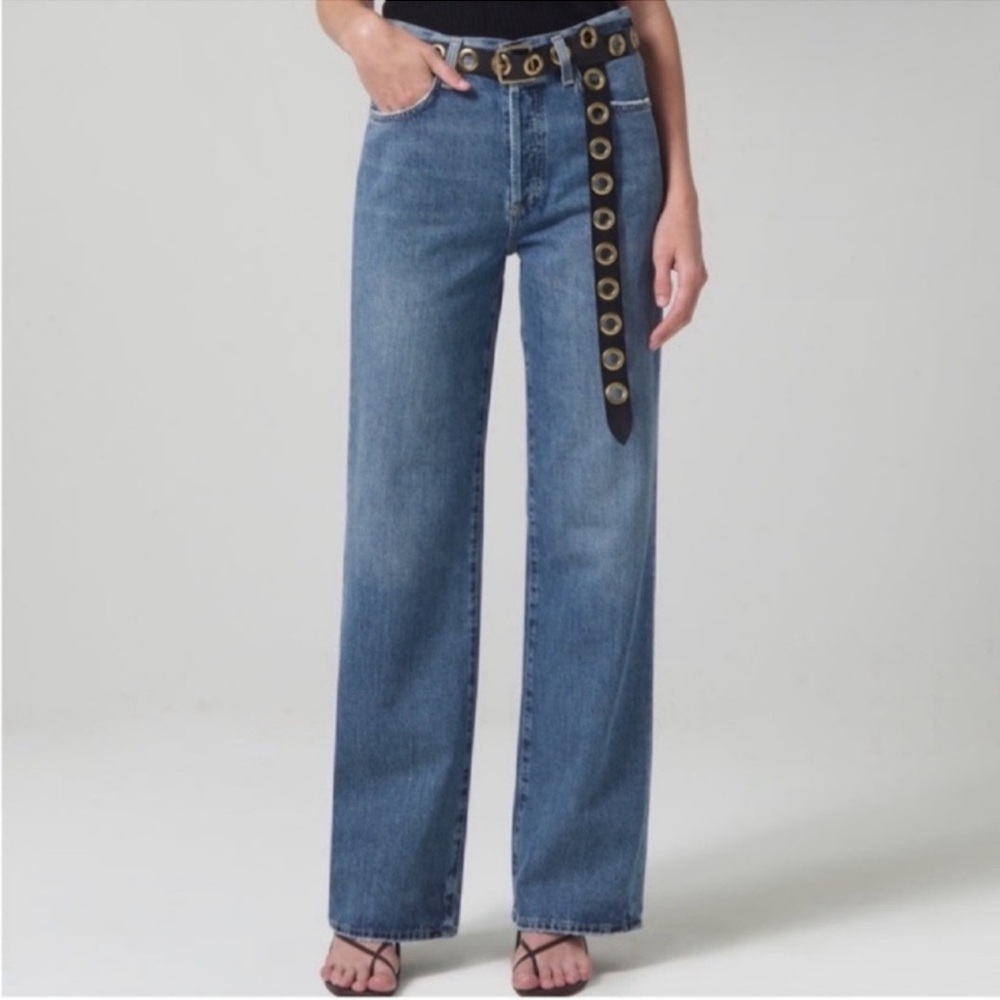 CITIZENS OF HUMANITY Annina high-rise wide-leg jeans Size 23